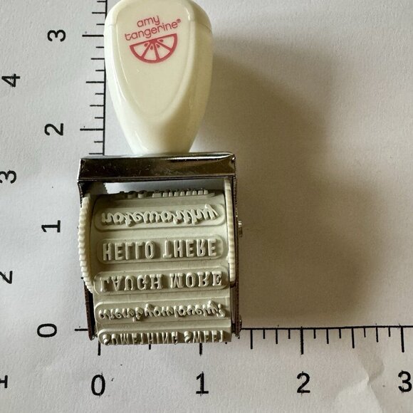 Rotary Stamper Dear lizzy Amy Tangerine Studio Calico WP PHRASES & DATE - Picture 8 of 12